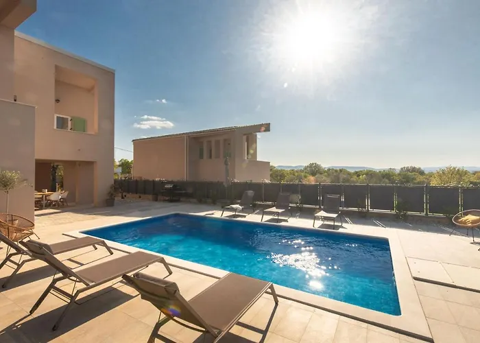 Olive Ocean With Pool And Seaview Vila Sveti Anton (Krk)